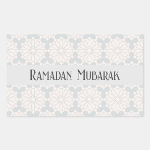 Sticker Rectangulaire Conception d'art islamique élégant