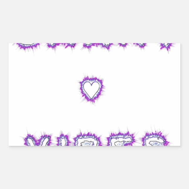 Sticker Rectangulaire Conception de l'art texte de devis Smart Vibes (Devant)