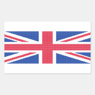 Sticker Rectangulaire Conception de point de croisement d'origine Union