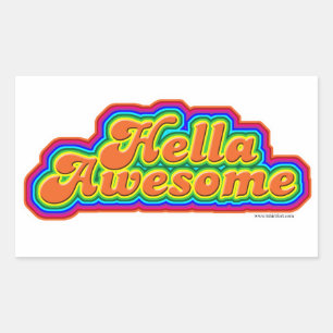 Sticker Rectangulaire Conception de slogan super cool et amusant