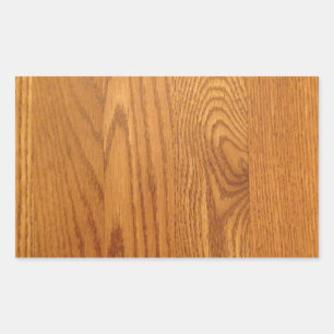 Sticker Rectangulaire Conception du grain en bois clair