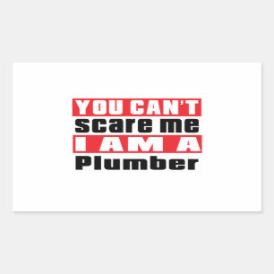 Sticker Rectangulaire Conceptions d'alerte de plombier