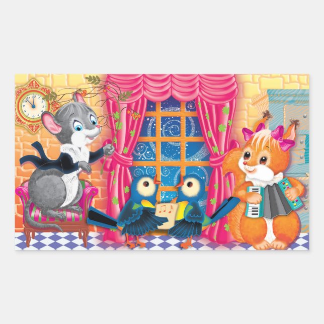 Sticker Rectangulaire concert (Devant)