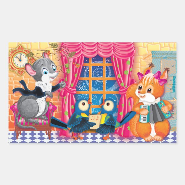 Sticker Rectangulaire concert (Devant)