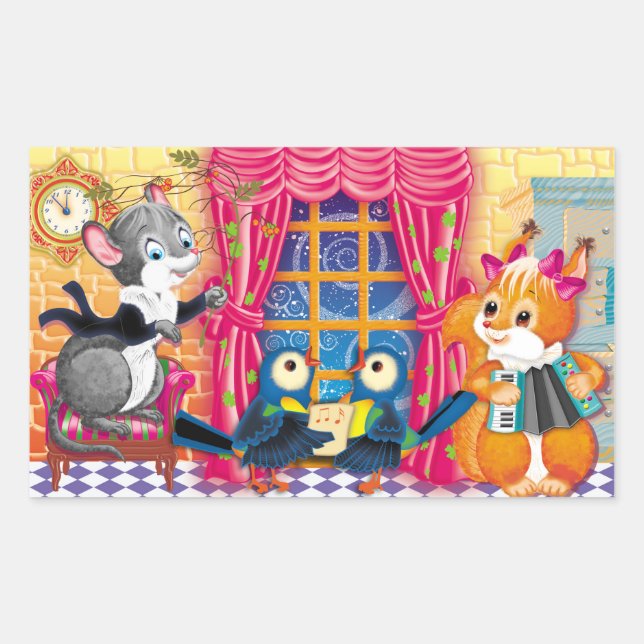 Sticker Rectangulaire concert (Devant)