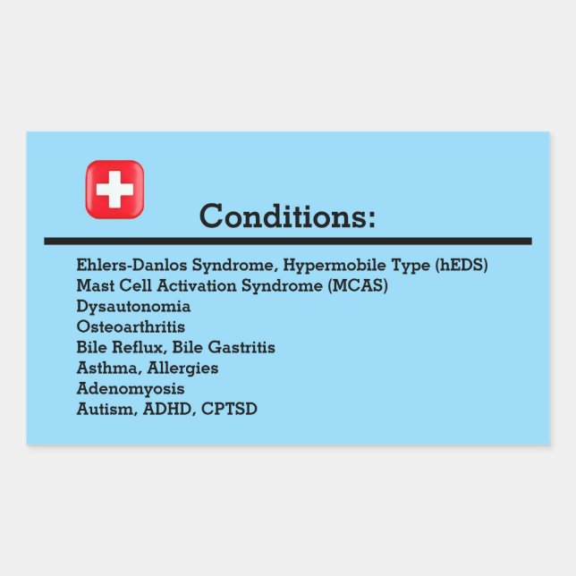 Sticker Rectangulaire Conditions (Devant)