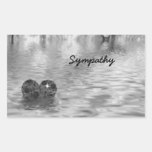 Sticker Rectangulaire Condoléances!