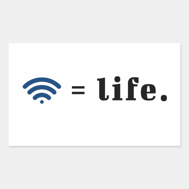 Sticker Rectangulaire Connexion vitale (Devant)