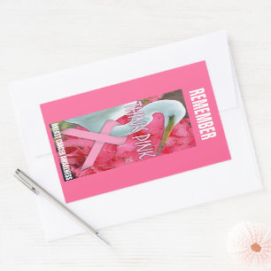 Sticker Rectangulaire Conscience rose