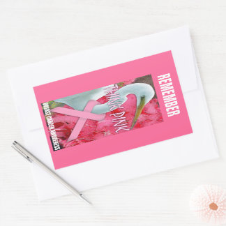 Sticker Rectangulaire Conscience rose