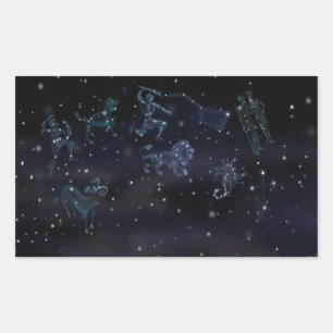 Sticker Rectangulaire Constellations