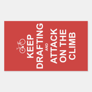 Sticker Rectangulaire Continuez À Rédaction Et À Attaquer Sur La Montée