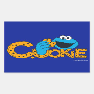 Sticker Rectangulaire Cookie Monster Cookie !