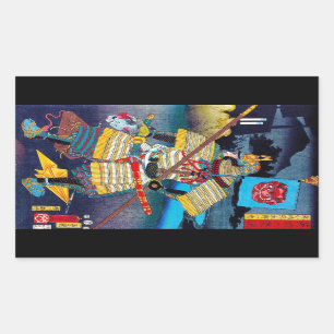 Sticker Rectangulaire Cool oriental japonais ancien légendaire général