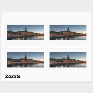 Sticker Rectangulaire Copenhague Danemark