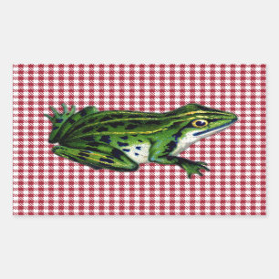 Sticker Rectangulaire Copie de grenouille de pique-nique