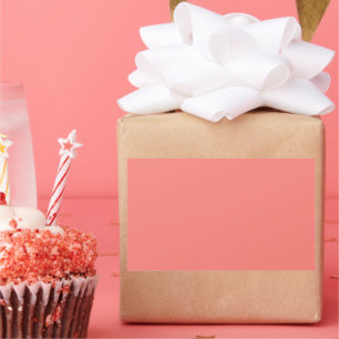 Sticker Rectangulaire Corail rose