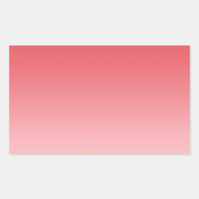 Sticker Rectangulaire Coral Ombre (Devant)