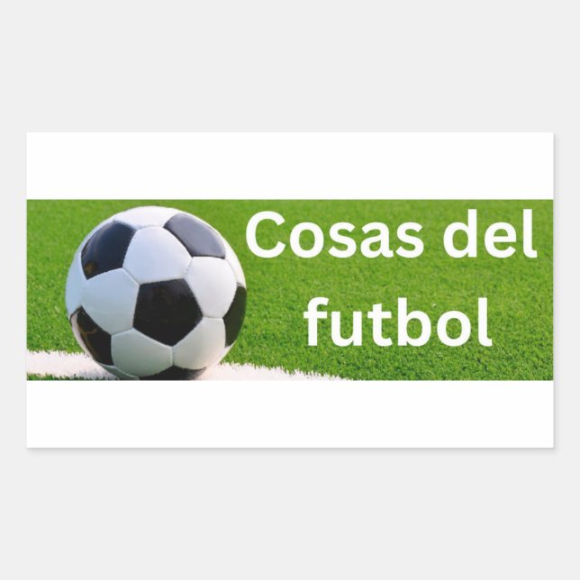 Sticker Rectangulaire Cosas del futbol (Devant)