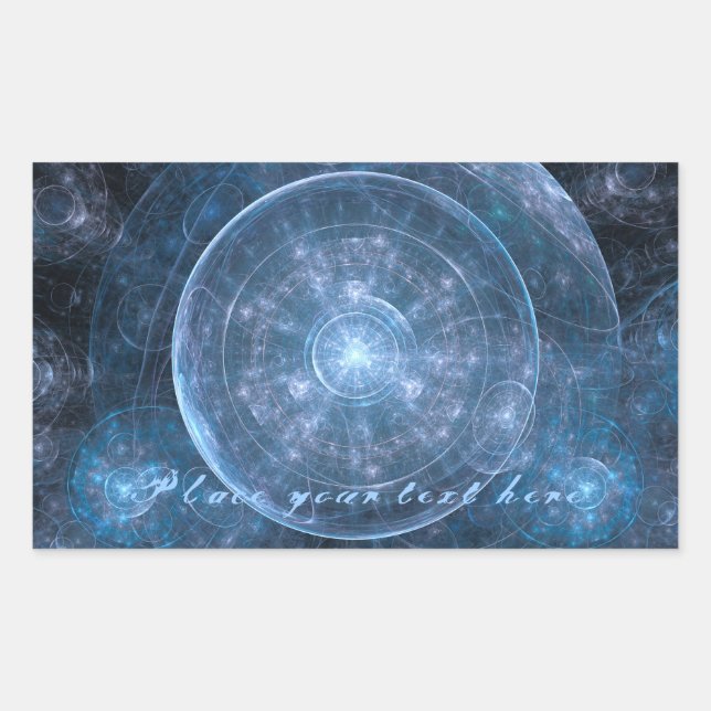 Sticker Rectangulaire Cosmos Background (Devant)