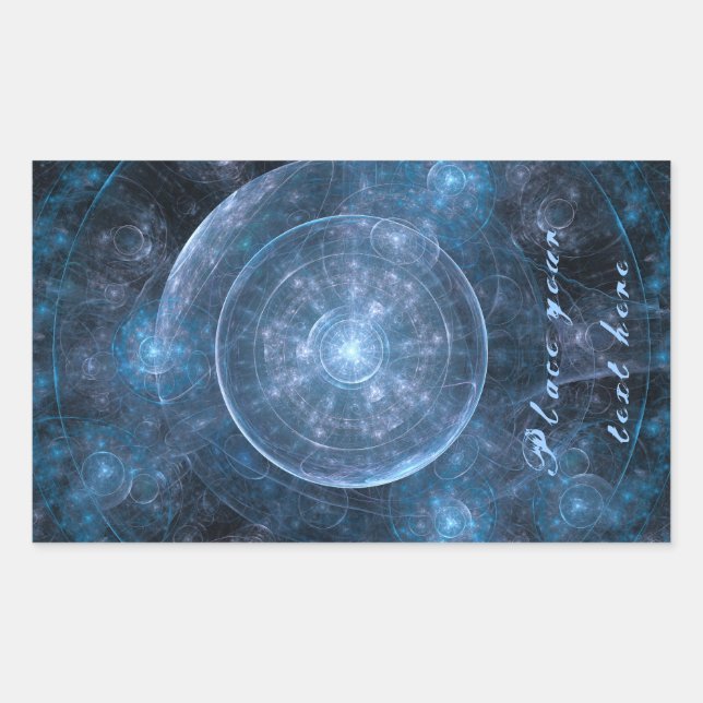 Sticker Rectangulaire Cosmos Background (Devant)