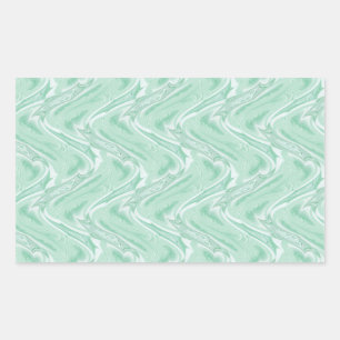 Sticker Rectangulaire Coton Candy Vert Abstrait