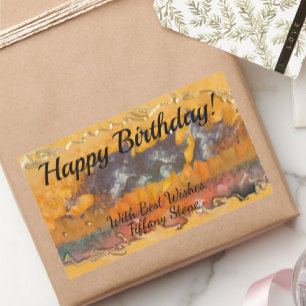 Sticker Rectangulaire Coucher de soleil Abstrait 0612