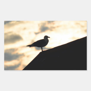 Sticker Rectangulaire Coucher de soleil de Sea Gull