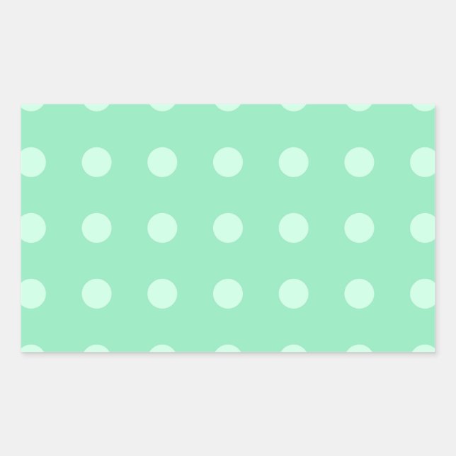 Sticker Rectangulaire Couleur élégante personnalisée couleur verte de la (Devant)