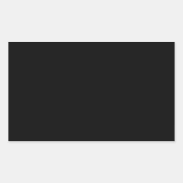 Sticker Rectangulaire Couleur noire unie (Devant)