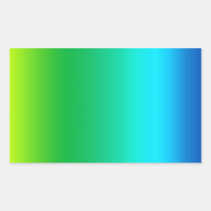 Sticker Rectangulaire Couleurs du milieu du spectre de colorant de