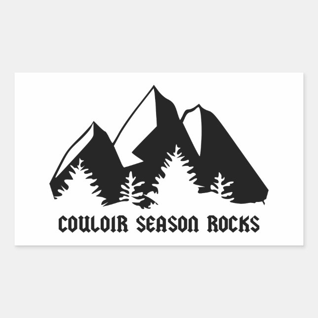 Sticker Rectangulaire Couloir Season Rocks (Devant)