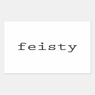 Sticker Rectangulaire Courageux