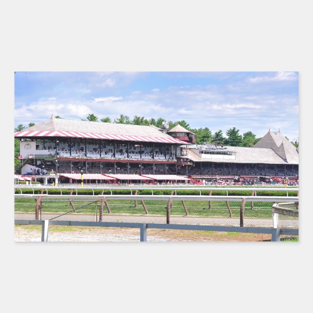 Sticker Rectangulaire Course de course Saratoga et Cour Clare (Devant)