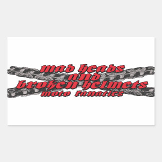 Sticker Rectangulaire Course de moto