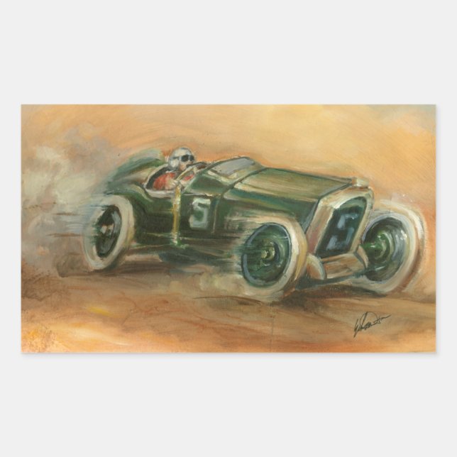 Sticker Rectangulaire Course du Grand Prix de France par Ethan Harper (Devant)