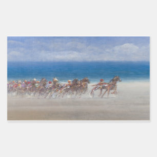 Sticker Rectangulaire Courses Lancieux la Bretagne 2014 de trot