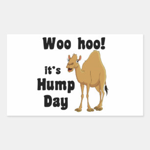 Sticker Rectangulaire Courtisez le hoo !  C'est journée en milieu de