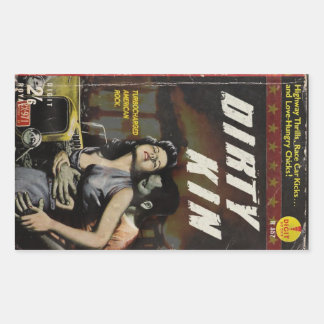 Sticker Rectangulaire Couvercle sale