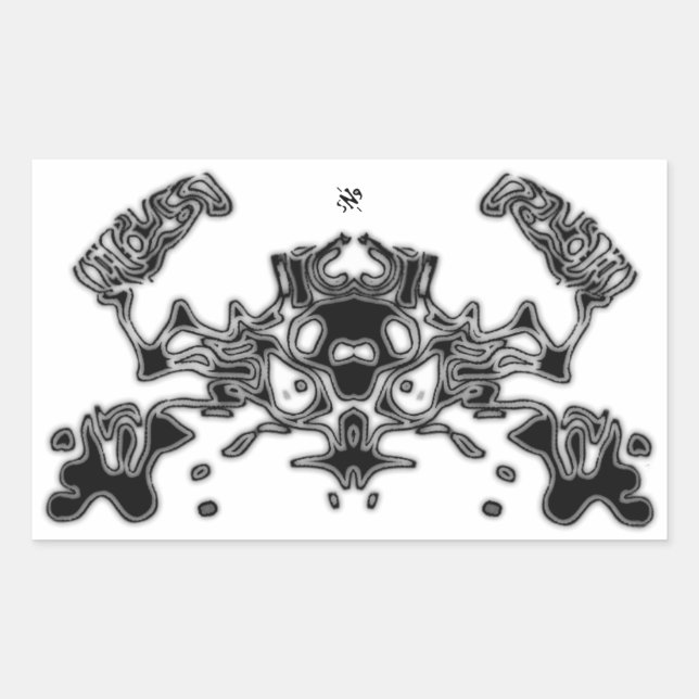 Sticker Rectangulaire Crabe malin 6 (Devant)