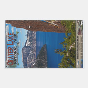Sticker Rectangulaire Crater Lake - Poster d'information