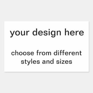 Sticker Rectangulaire creez vos propres cartes