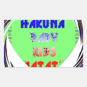 Sticker Rectangulaire Créez vos propres coeurs lumineux conception bébé