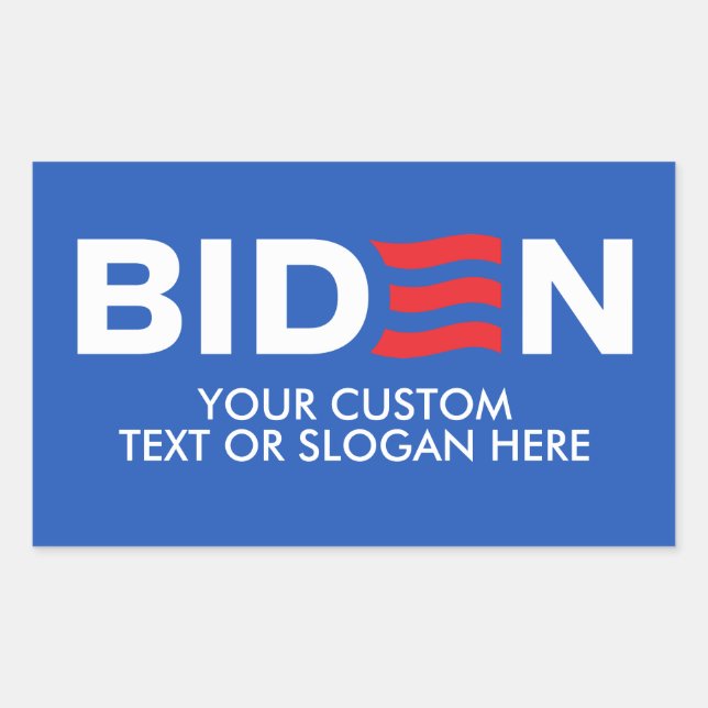 Sticker Rectangulaire Créez votre propre Biden 2024 (Devant)