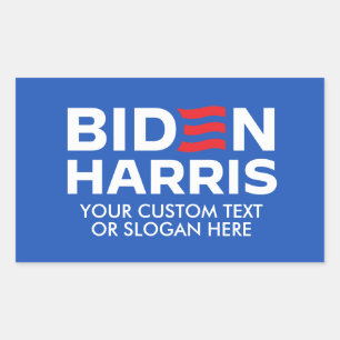 Sticker Rectangulaire Créez votre propre Biden Harris 2024