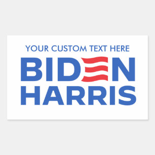 Sticker Rectangulaire Créez votre propre Biden Harris 2024