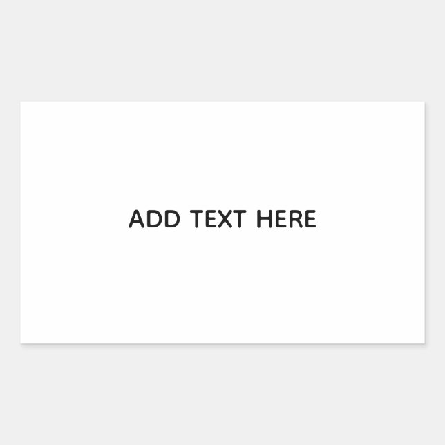 Sticker Rectangulaire Créez votre propre blanc  (Devant)