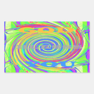 Sticker Rectangulaire Créez votre propre Dieu Bénissez-vous un texte ins