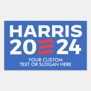 Sticker Rectangulaire Créez votre propre Harris 2024