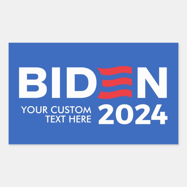 Sticker Rectangulaire Créez votre propre Joe Biden 2024 (Devant)